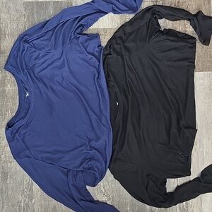 Bundle Of 2 Old Navy Women's Long Sleeve Active Tees Open Back